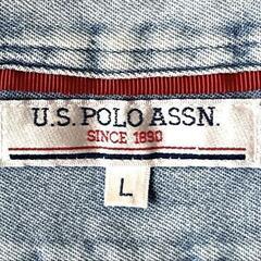 US POLO ASSN デニム長袖シャツ刺繍　ユーエスポロアッスンの画像