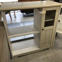 キッチンカウンターホワイト一枚扉【トレファク堺福田店】