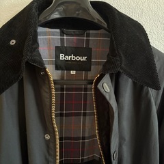 BARBOURロングコートJOURNAL STANDARD  別注　OS BURGHLEY JS EXCLU カラー ブラック サイズ　38 ノンオイルの画像