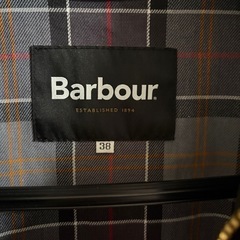 BARBOURロングコートJOURNAL STANDARD  別注　OS BURGHLEY JS EXCLU カラー ブラック サイズ　38 ノンオイルの画像