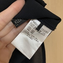 【取引成立済】ネイビー ブラウス 半袖 ミッシェルクランの画像
