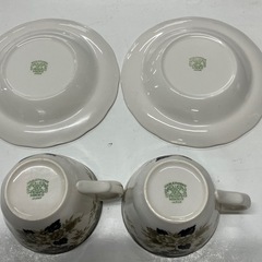 ☆値下げ☆ロ2505-150　NIKKO DOUBLE PHOENIX カップ&ソーサー2客 バラ売り不可 キズ 汚れありの画像