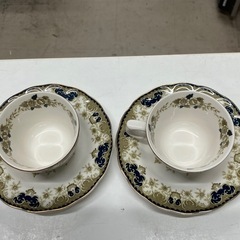 ☆値下げ☆ロ 2505-151　NIKKO DOUBLE PHOENIX カップ&ソーサー2客 バラ売り不可 キズ 汚れありの画像