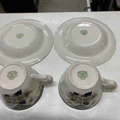 ☆値下げ☆ロ 2505-151　NIKKO DOUBLE PHOENIX カップ&ソーサー2客 バラ売り不可 キズ 汚れありの画像