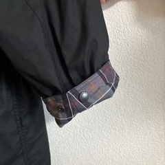 BARBOURロングコートJOURNAL STANDARD  別注　OS BURGHLEY JS EXCLU カラー ブラック サイズ　38 ノンオイルの画像