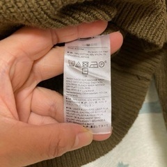 BANANA REPUBLIC オリーブグリーン Vネックセーターの画像