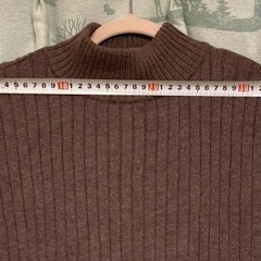 無印良品】ブラウン ニットロングワンピース XS〜Sの画像