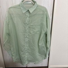 【さらにお値下げしてます】しまむら   FLASH BLUE helm   シアーシャツBIG長袖　2着 サイズ　Mの画像
