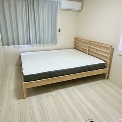 【引き取りなら6000円】IKEAクイーンサイズセット