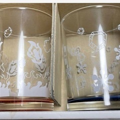 限定品【鬼滅の刃 ペアグラス】煉獄杏寿郎 宇髄天元 煉獄 天元 グラス コップ タンブラー カップの画像
