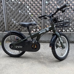 自転車 JEEP 16インチ オリーブの画像