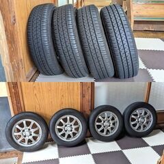 【バリ山】2024年製ブリヂストン155/65R13 73S九～...