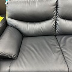 ジモティ来店特価!!　2人掛けソファー　ブラック　　J-250505の画像