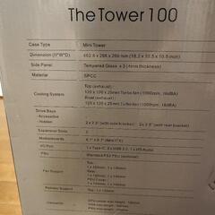 新品未開封 Thermaltake The Tower 100 ミニタワーPCケース 3面強化ガラスパネル搭載

の画像