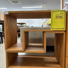 ジモティ来店特価!!　飾り棚　アクタス　ナチュラル　　J-250506