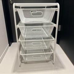 IKEAのALGOT (アルゴート)天板無しバスケット4個④