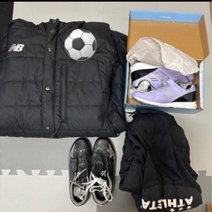 サッカースパイク　ベンチコートなどセット