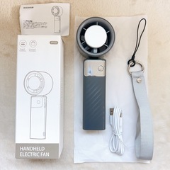 【未使用】ミニエアコン　冷却プレート付き 瞬間冷却ハンディファン...