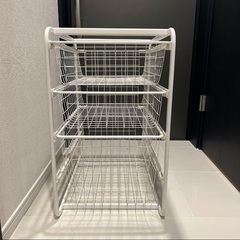 IKEAのALGOT (アルゴート)天板無し バスケット2バスケ...