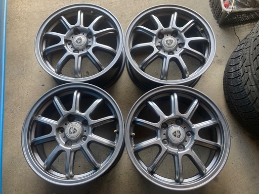 16インチアルミホイール4本 6.5J+53 5H114.3  m