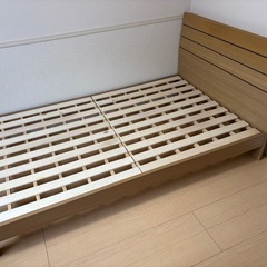 【お譲り先決定済】SDベッド(マットレス付)