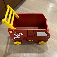 I'm TOY 木製　おもちゃ　手押し車 アイムトイ　おもちゃ箱