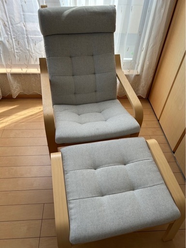 【引渡決定】IKEA POANG ポエング　パーソナルチェア&オットマン