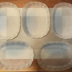 新品未使用【たち吉 みなも中皿】楕円皿 5枚セット 22cm x...