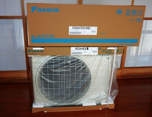 [値下げ]新品未開封 DAIKIN エアコン Eシリーズ S224ATES-W(F224ATES-W + R224AES) 6畳用