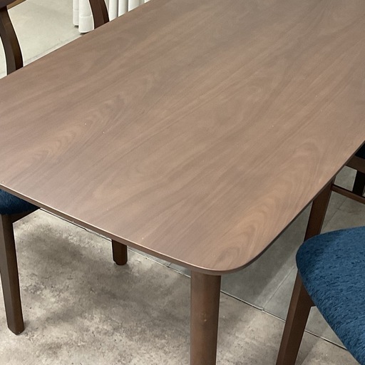 KE-9【新入荷　アウトレット品】レシピ　ダイニング5点セット　ブラウン