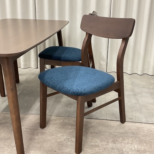 KE-9【新入荷　アウトレット品】レシピ　ダイニング5点セット　ブラウン