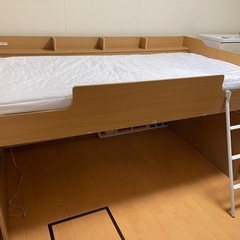 配達＆設置可🚚 ロフトベッド シングルベット マットレス美品