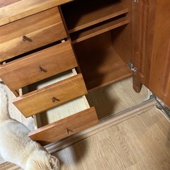 値下げ❗️中村家具コンセント付おしゃれ収納棚の画像