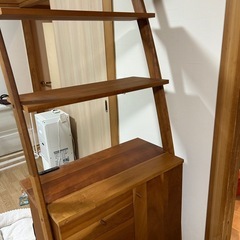 値下げ❗️中村家具コンセント付おしゃれ収納棚の画像