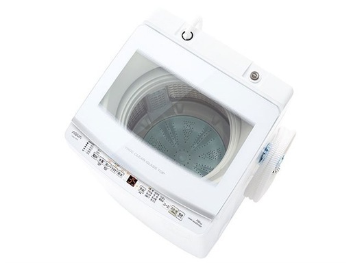 【中古】AQUA 全自動洗濯機 AQW-V7P-W（7kg）【美品・ホームクリーニング済】