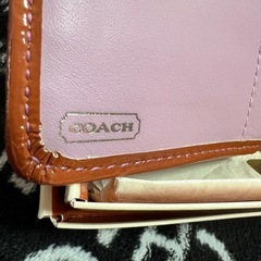 中古　コーチ　二つ折り財布の画像