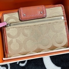 中古　コーチ　二つ折り財布の画像