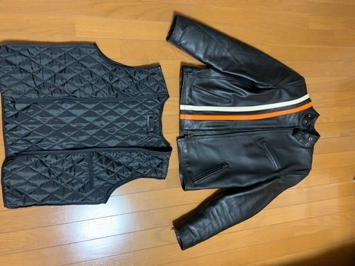 Liugoo Leathers 本革 プロテクター付シングルライダースジャケット メンズ リューグーレザーズ SRS10A  レザージ