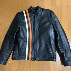 Liugoo Leathers 本革 プロテクター付シングルライ...