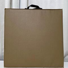 折りたたみ ヨガマット 5cm ダークブラウン 厚手 体操マット...