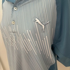 PUMAゴルフポロシャツ(ブルー)の画像