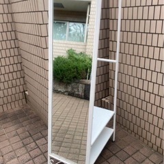 ニトリ 140cm　全身鏡&ハンガーラック　