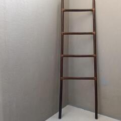 骨董　木製梯子　和ハシゴの画像