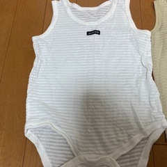 ベビー肌着　ノースリーブロンパース　80サイズの画像
