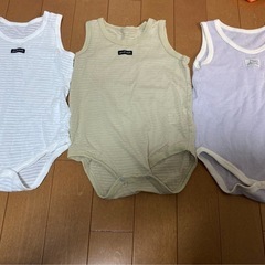 ベビー肌着　ノースリーブロンパース　80サイズ