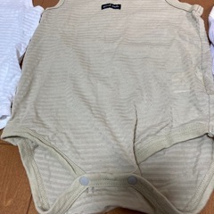 ベビー肌着　ノースリーブロンパース　80サイズの画像