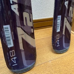 アトミック　スキー板　148cm シナノ　ストック　116cmの画像