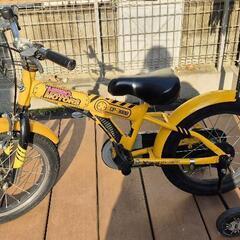 16インチ補助輪付自転車