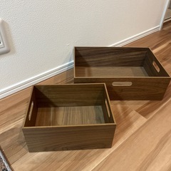 木製ボックス２つ　美品