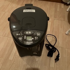 電気ポット　「優湯生」　［３．０Ｌ／電動式／まほうびん保温／蒸気セーブ］（ビックカメラグループオリジナル）　CV-EV30BK-HM メタリックグレーの画像